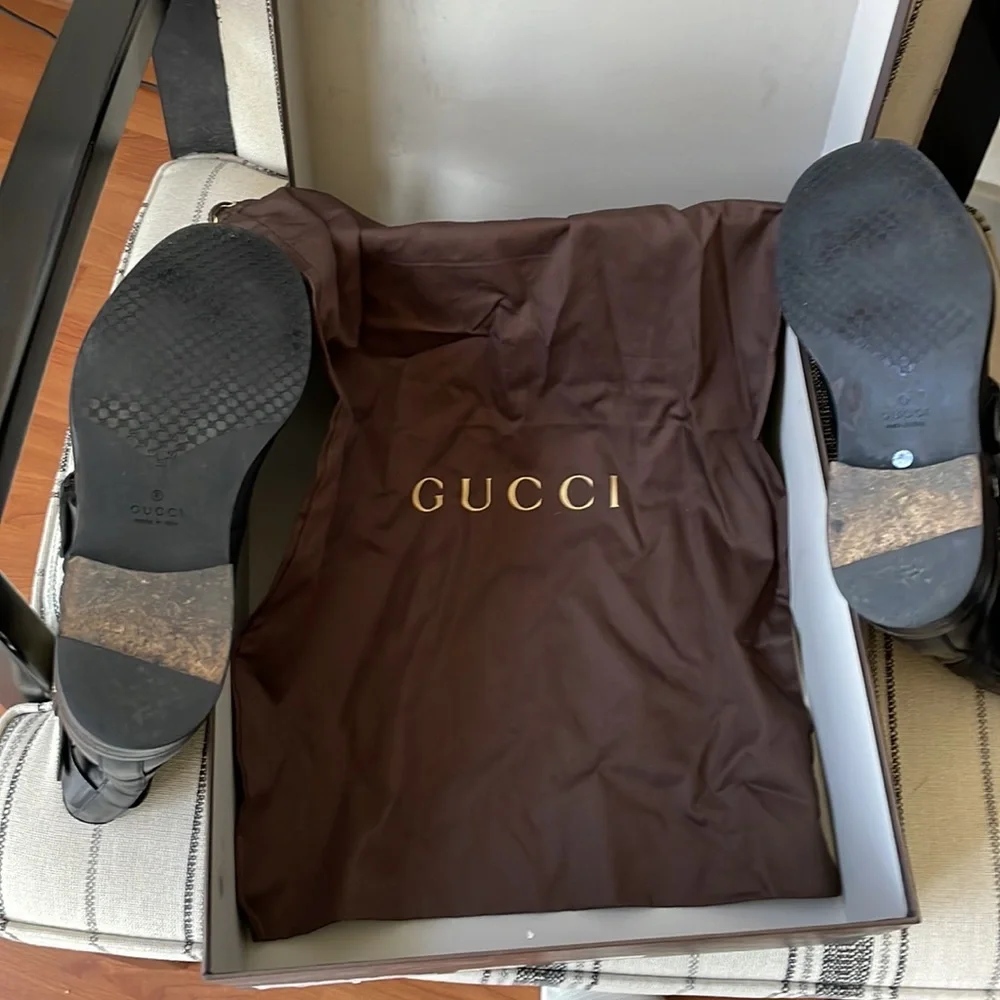 Gucci Sella Lux Nero boots size 10 - Picture 9 of 10
